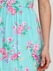Сукня-міні м’ятного кольору в квітковий принт | 6546200 | фото 4