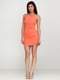 Сукня-міні коралового кольору | 6546290