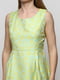 Платье зеленое с принтом | 6546305 | фото 3