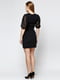 Сукня чорна з напівпрозорим рукавом | 6546379 | фото 2