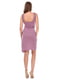 Драпірована асиметрична сукня бузкового кольору | 6546409 | фото 2