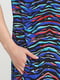 Сукня голубого кольору в різнокольоровий абстрактний принт | 6546441 | фото 4
