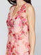 Платье розовое с принтом | 6546464 | фото 3