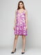 Сукня фіолетова з принтом | 6546479