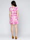 Платье розовое с принтом | 6546518 | фото 2
