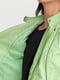 Куртка шкіряна салатового кольору | 6546681 | фото 3