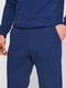 Сині утеплені спортивні штани на манжеті | 6547763 | фото 3