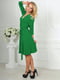 Платье А-силуэта зеленое | 6383553 | фото 4