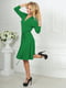 Платье А-силуэта зеленое | 6383553 | фото 5