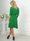 Платье А-силуэта зеленое | 6383553 | фото 6