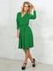 Платье А-силуэта зеленое | 6383553 | фото 3