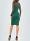 Сукня-футляр зелена-чорна | 6383674 | фото 3