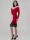 Платье-футляр красное | 6383679 | фото 2