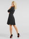 Сукня А-силуету чорна | 6383737 | фото 3