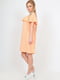 Сукня А-силуету персикового кольору | 6383739 | фото 3