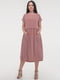 Платье А-силуэта темно-розовое | 6383746