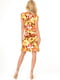 Сукня помаранчева з квітковим принтом | 6383759 | фото 4