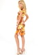 Сукня помаранчева з квітковим принтом | 6383759 | фото 3