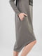 Сукня А-силуету сіра з принтом | 6383818 | фото 7