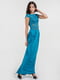 Сукня кольору морської хвилі | 6383831 | фото 2