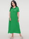 Платье А-силуэта зеленое | 6383832 | фото 3
