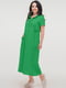 Платье А-силуэта зеленое | 6383832 | фото 4