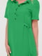 Платье А-силуэта зеленое | 6383832 | фото 7