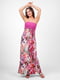 Сукня А-силуету рожева з квітковим принтом | 6383836 | фото 3