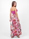 Сукня А-силуету рожева з квітковим принтом | 6383836 | фото 5