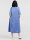 Платье А-силуэта синее | 6383880 | фото 3