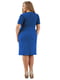 Платье-футляр синее с узором | 6383933 | фото 3