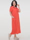 Сукня А-силуету коралового кольору | 6384128 | фото 7