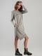 Сукня А-силуету сіра | 6384158 | фото 2