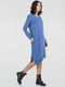 Платье А-силуэта синее | 6384269 | фото 2