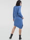 Платье А-силуэта синее | 6384269 | фото 3
