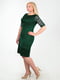 Платье-футляр темно-зеленое | 6384301 | фото 3