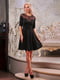 Платье А-силуэта черное | 6384339 | фото 2