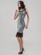 Платье в бельевом стиле серебристо-зеленое | 6384361 | фото 3