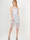 Сукня А-силуету сріблястого кольору | 6384383 | фото 2