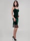 Платье в бельевом стиле темно-зеленое | 6384391 | фото 3