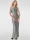 Сукня вечірня сріблястого кольору | 6384398 | фото 2