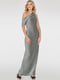 Сукня вечірня сріблястого кольору | 6384398 | фото 3