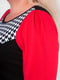 Сукня-футляр чорно-червона в гусячу лапку | 6384402 | фото 5