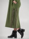 Сукня А-силуету кольору хакі | 6384408 | фото 7