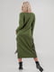 Сукня А-силуету кольору хакі | 6384408 | фото 5