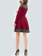 Платье А-силуэта вишнево-черное | 6384457 | фото 3