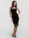 Сукня у білизняному стилі чорна | 6384475 | фото 2