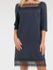 Сукня А-силуету синя | 6384478 | фото 2