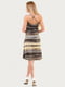 Сукня жовто-коричнева в смужку | 6384568 | фото 4