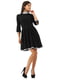 Платье А-силуэта черное | 6384592 | фото 2